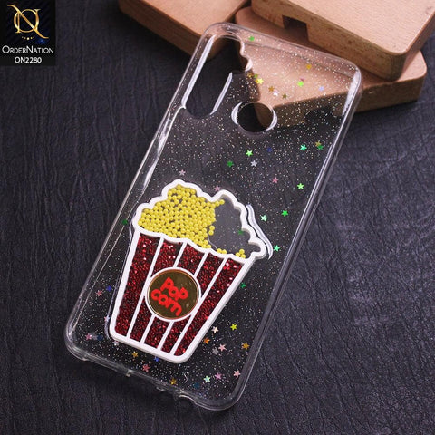 Realme 5 Pro Cover - Design 5 - New 3D Transparent Glitter Case