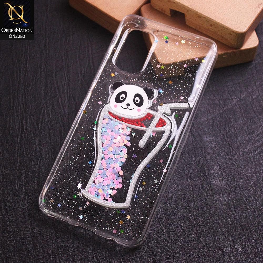 Vivo V17 Cover - Design 3 - New 3D Transparent Glitter Case