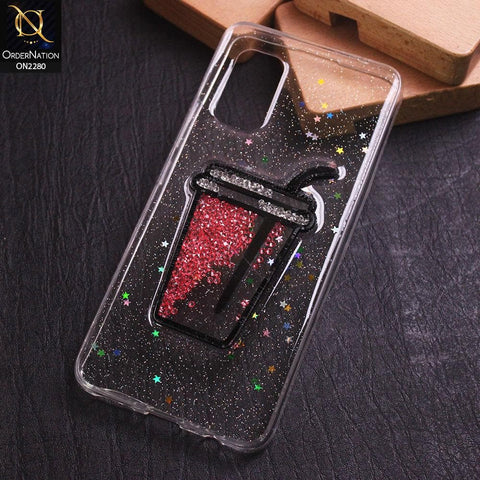 Vivo V17 Cover - Design 4 - New 3D Transparent Glitter Case