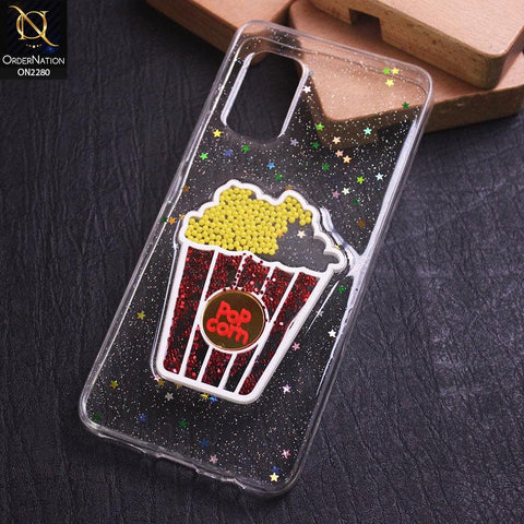 Vivo V17 Cover - Design 5 - New 3D Transparent Glitter Case