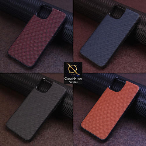 Huawei Y9 2019 Cover - Blue - New Carbon Fiber Style Back Soft TPU Case