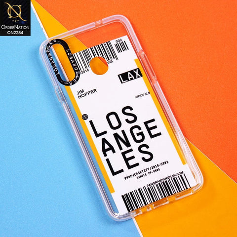 Samsung Galaxy A20s Cover - Design 8 - V2 Trendy City Travel Pane Strip Bar Code Style Case