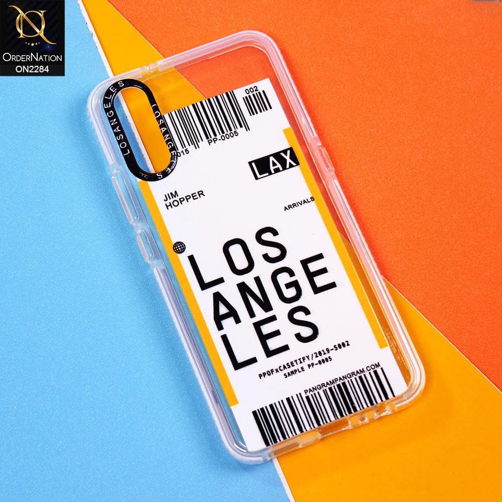 Samsung Galaxy A30s Cover - Design 8 - V2 Trendy City Travel Pane Strip Bar Code Style Case