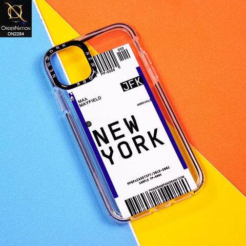 iPhone 12 Mini Cover - Design 2 - V2 Trendy City Travel Pane Strip Bar Code Style Case