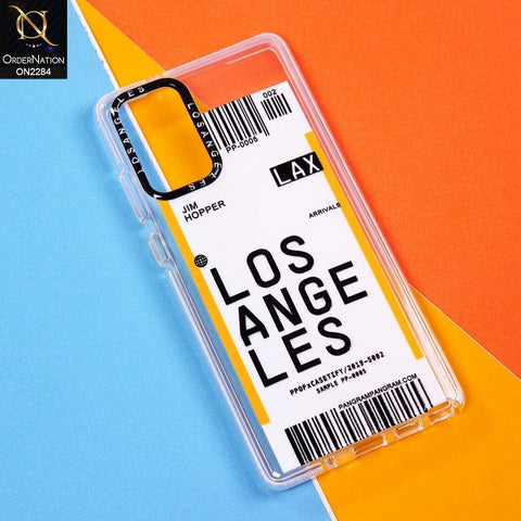 Samsung Galaxy Note 20 Cover - Design 8 - V2 Trendy City Travel Pane Strip Bar Code Style Case