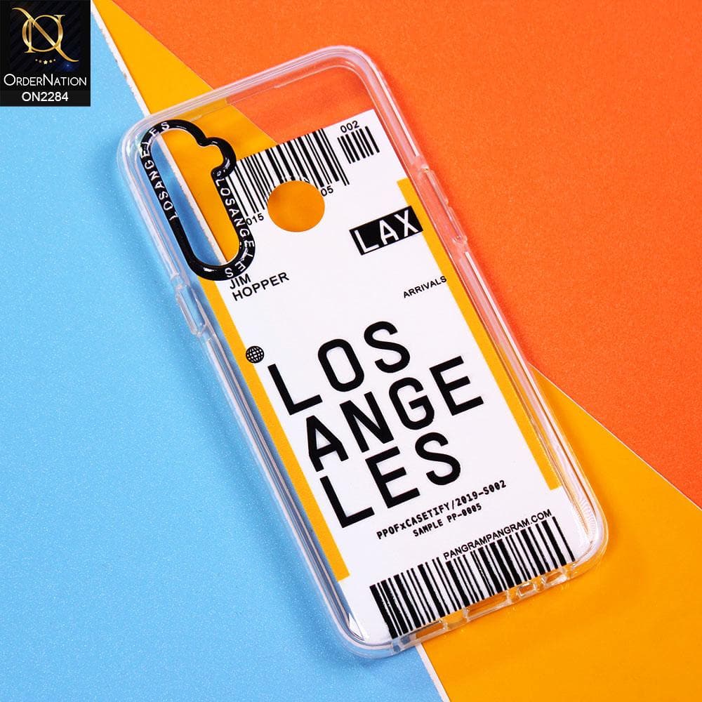 Realme 6i Cover - Design 8 - V2 Trendy City Travel Pane Strip Bar Code Style Case