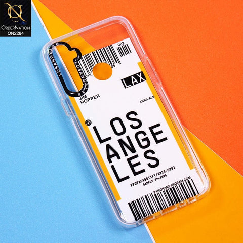 Realme 6i Cover - Design 8 - V2 Trendy City Travel Pane Strip Bar Code Style Case