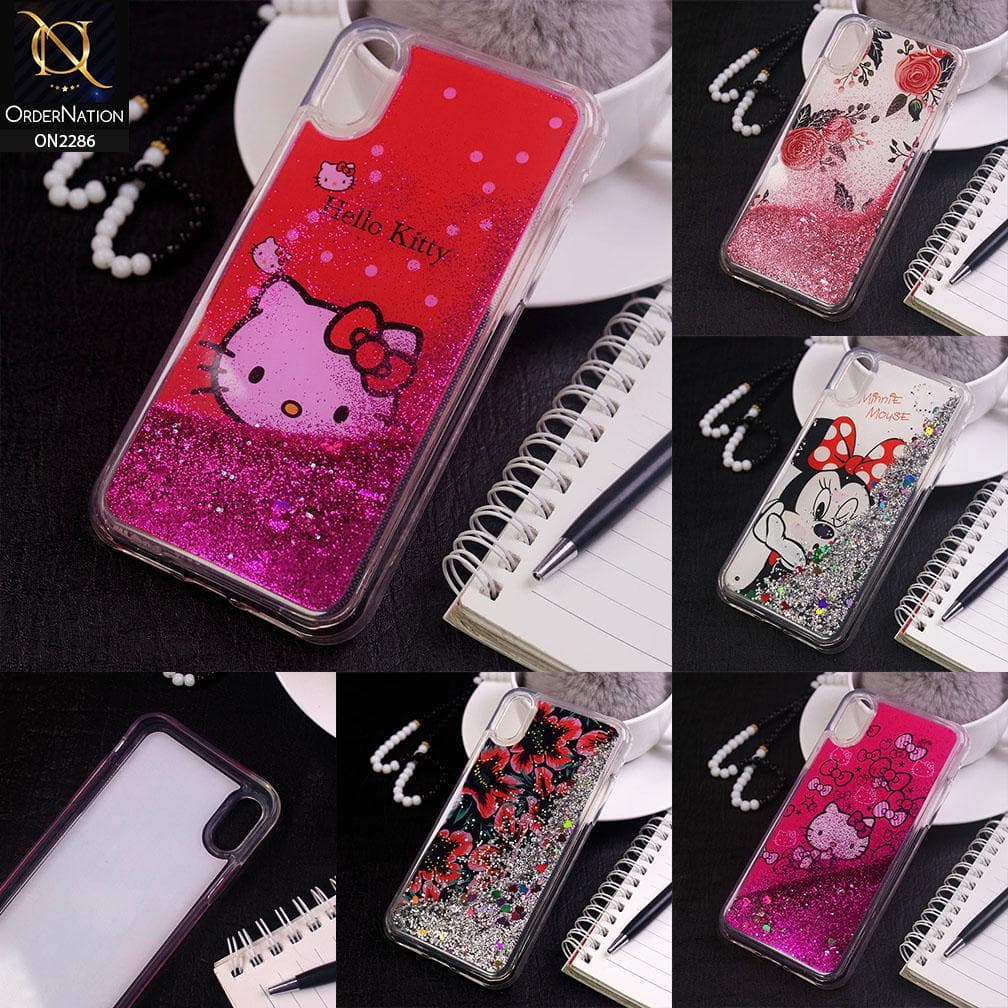 iPhone XS / X Cover - Design 2 - Sparkeling Liquid Glitter Bling Soft Case