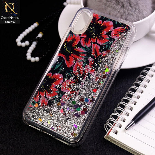 iPhone XS / X Cover - Design 4 - Sparkeling Liquid Glitter Bling Soft Case