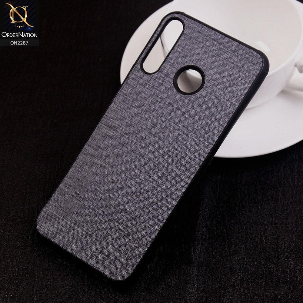 Infinix Hot 8 Lite Cover - Design 3 - Fabric Look Style Soft Classic Case