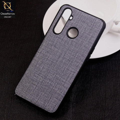 Realme 5 Pro Cover - Design 3 - Fabric Look Style Soft Classic Case