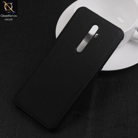 Oppo Reno 2F Cover - Design 1 - Fabric Look Style Soft Classic Case