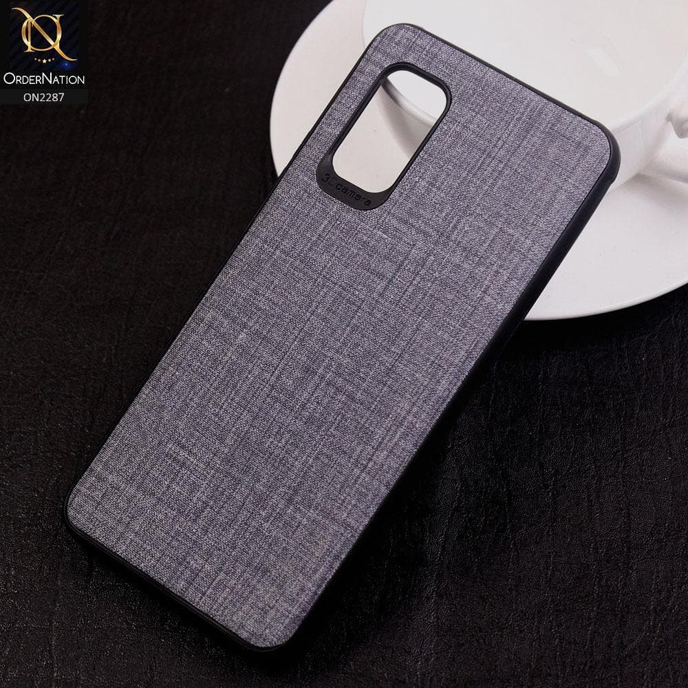 Vivo V19 Neo Cover - Design 3 - Fabric Look Style Soft Classic Case