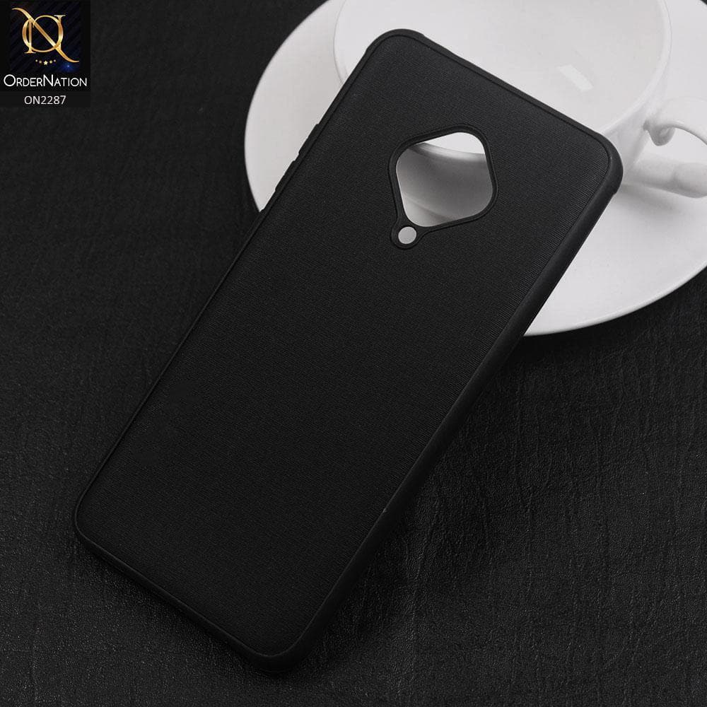 Vivo Y51 (2020 September) Cover - Design 1 - Fabric Look Style Soft Classic Case