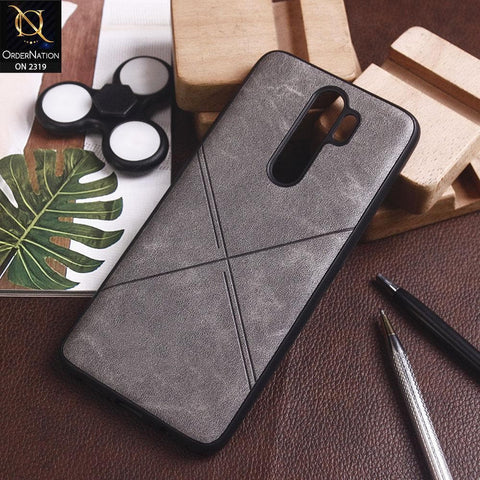 Xiaomi Redmi Note 8 Pro Cover - Gray - New Style Leather Texture Soft Case