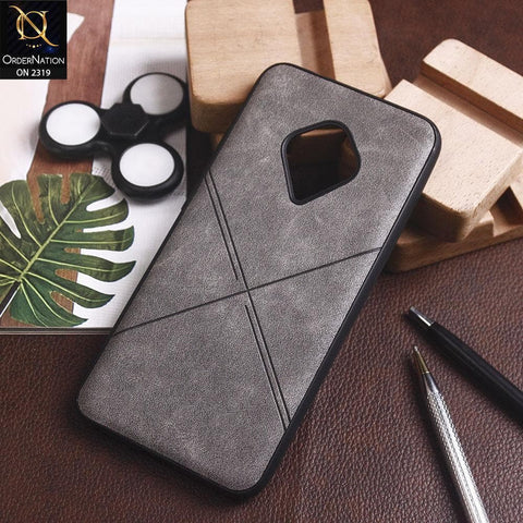 Vivo Y51 (2020 September) Cover - Gray - New Style Leather Texture Soft Case