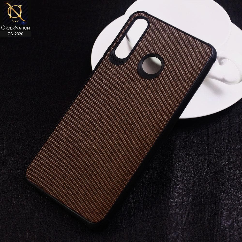 Tecno Camon 12 Air Cover - Brown - Jeans Texture Series Soft Case