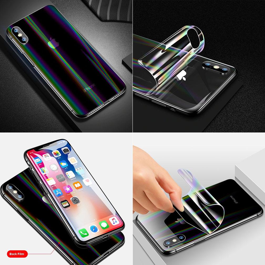 Samsung Galaxy A20s Protector - Aurora Gradient Colore Transparent Back Film