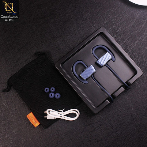 Blue - Roman S560 Stereo Sport Music Bluetooth Headset