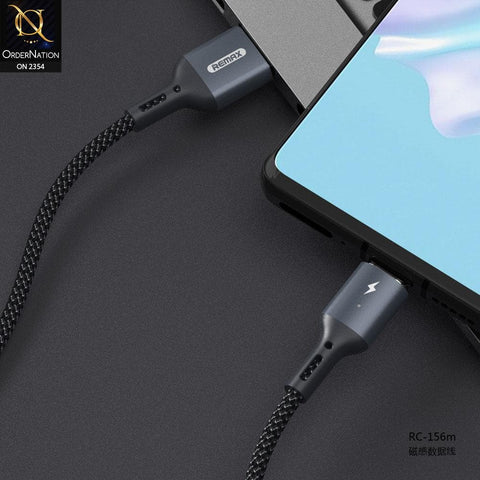 Micro Usb Cable - Black - Remax RC-156m Cigan Series Data Cable