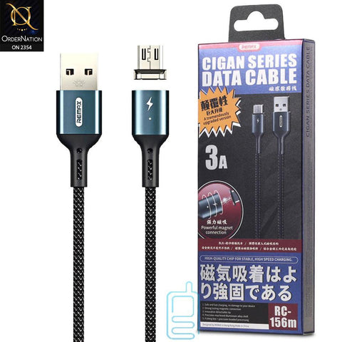 Micro Usb Cable - Black - Remax RC-156m Cigan Series Data Cable