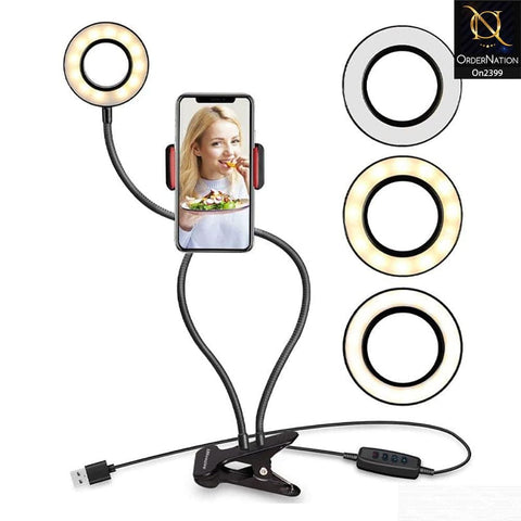 Professional Live Stream Led Light With Mobile Holder