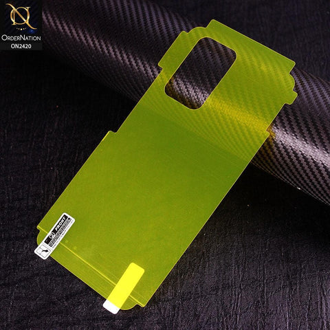 Infinix Note 10 Pro Protector Cover - Transparent Hydro Jell Skin Film Unbreakable Back Protector Sheet