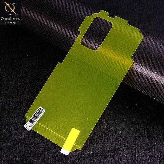 Xiaomi Redmi Note 10 4G Cover - Transparent Hydro Jell Skin Film Unbreakable Back Protector Sheet