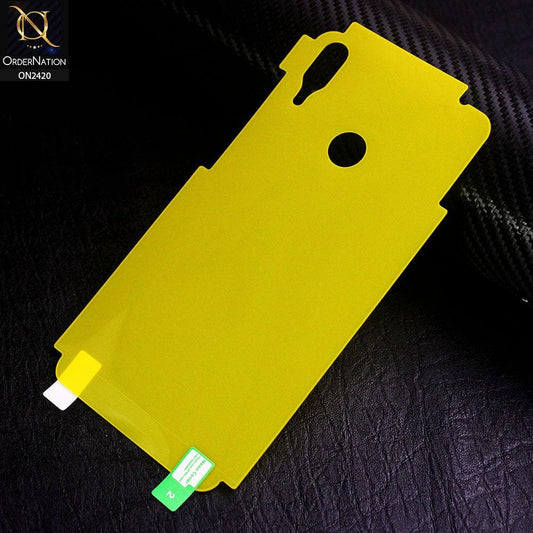 Huawei Y7 Prime 2019 / Y7 2019 / Y7 Pro 2019 Protector - Transparent Hydro Jell Skin Film Unbreakable Back Protector Sheet