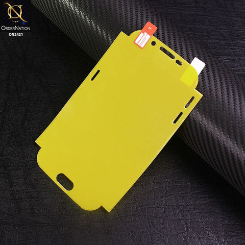 Samsung Galaxy S6 Edge - Protector - Transparent Hydro Jell Skin Film Unbreakable Front Protector Sheet