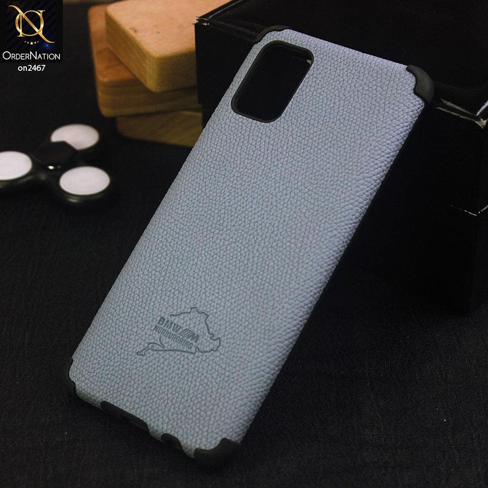 Samsung Galaxy A51 Cover - Sky Blue - New Stylish Leather Texture Soft Case