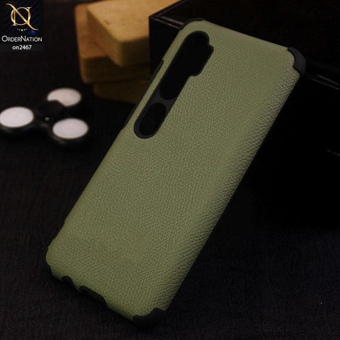 Xiaomi Mi Note 10 Cover - Green - New Stylish Leather Texture Soft Case