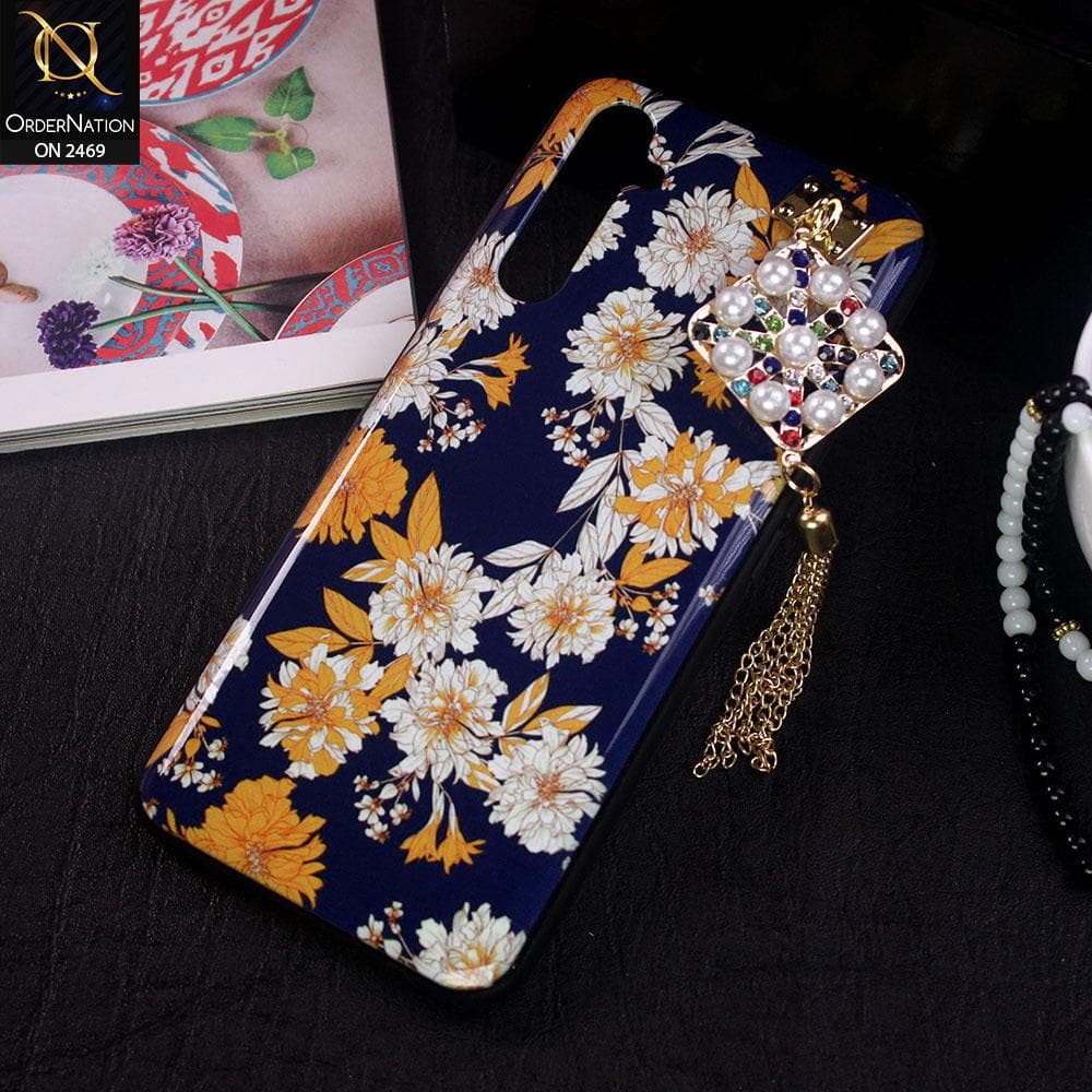 Realme 6 Pro Cover - Design 5 - Stylish Flower Pattern Hard Sheel Case