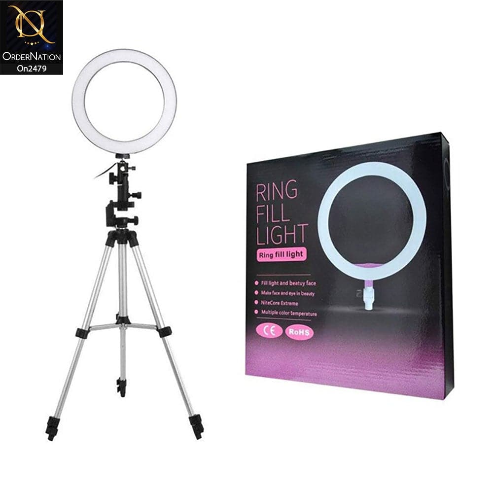 Black - 26 cm - Led Ring Fill Light For Adjustable Brightness – OrderNation