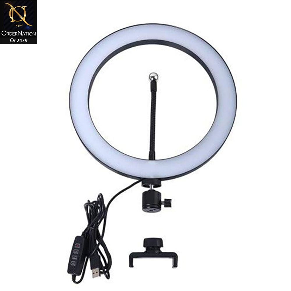 Black - 26 cm - Led Ring Fill Light For Adjustable Brightness – OrderNation