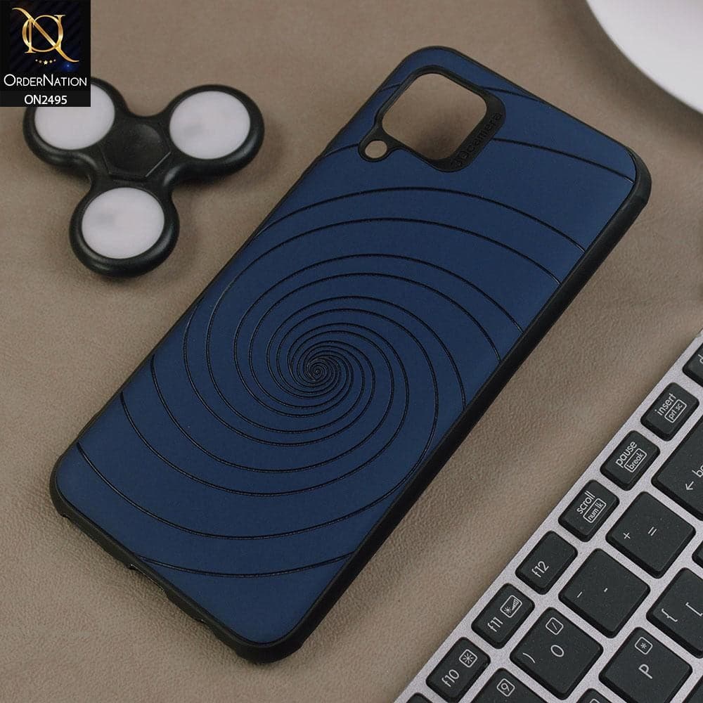 Huawei Nova 7i Cover - Blue - New Stylish Spiral Ring Leather Texture Soft Case