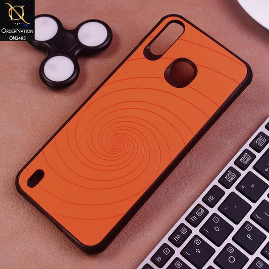 Infinix Smart 4 Cover - Orange - New Stylish Spiral Ring Leather Texture Soft Case