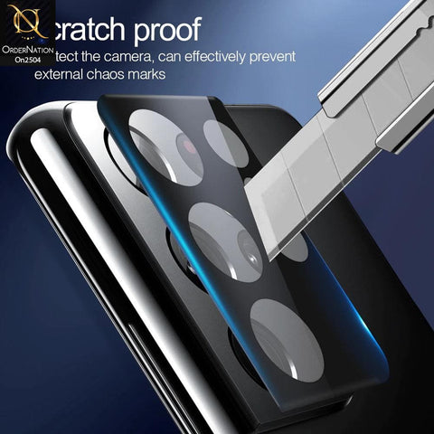 Oppo Reno 6 Protector - Black - 9H Ultra Thin Scratch-Resistant Camera Lens Glass Protector