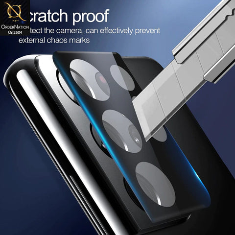 Xiaomi 12 Pro Protector - Black - 9H Ultra Thin Scratch-Resistant Camera Lens Glass Protector