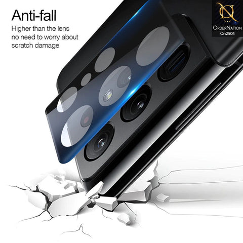 Oppo A76 Protector - Black - 9H Ultra Thin Scratch-Resistant Camera Lens Glass Protector