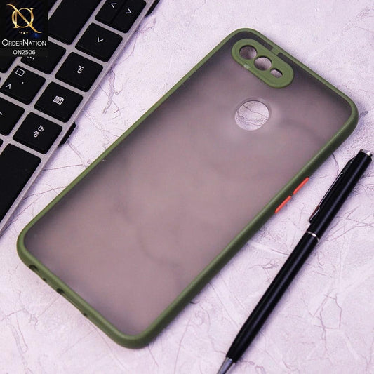 Oppo F9 / F9 Pro Cover - Light Green - New Semi Tranparent Color Borders Matte Hard PC Protective Case