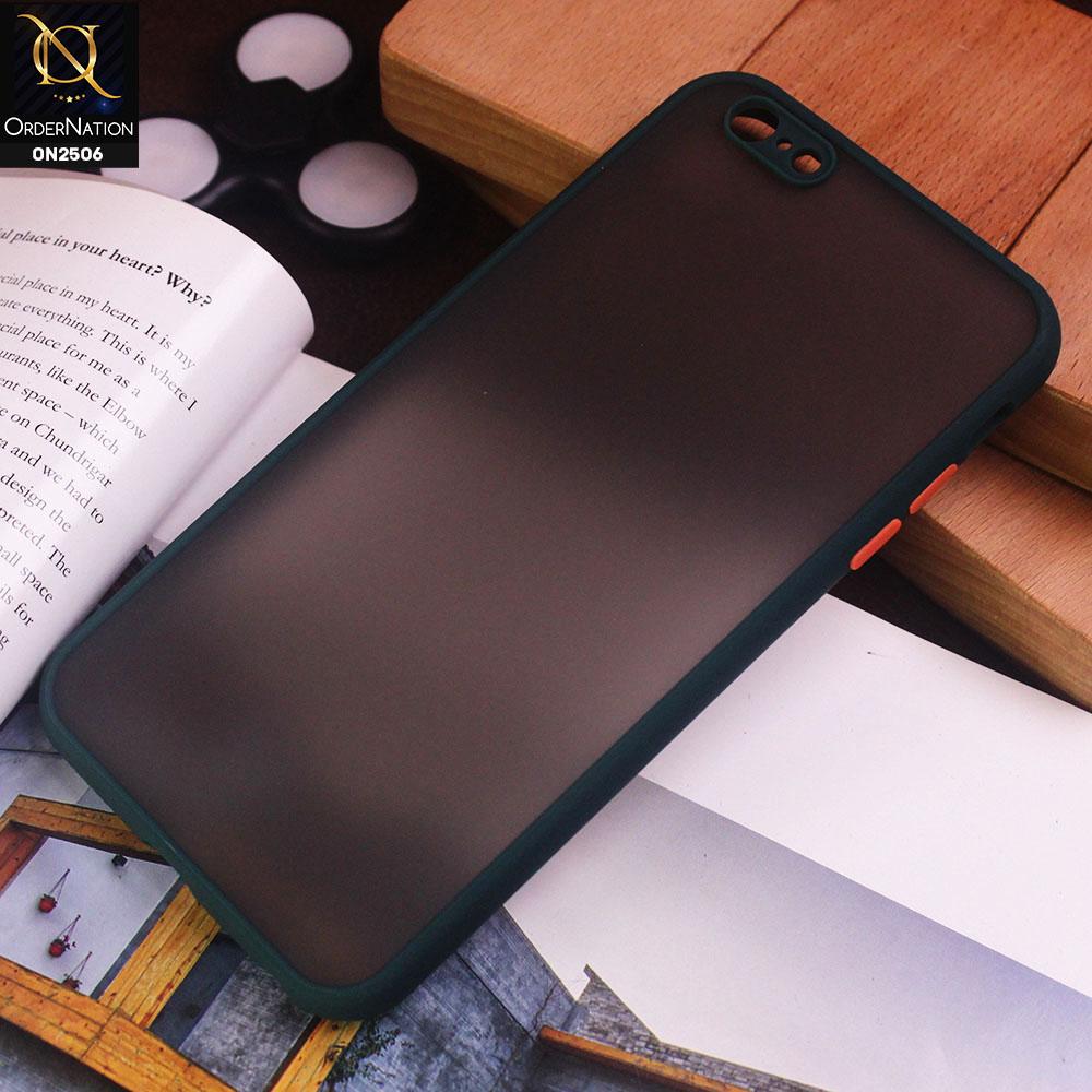 iPhone 6s Plus / 6 Plus Cover - Green - New Semi Tranparent Color Borders Matte Hard PC Protective Case