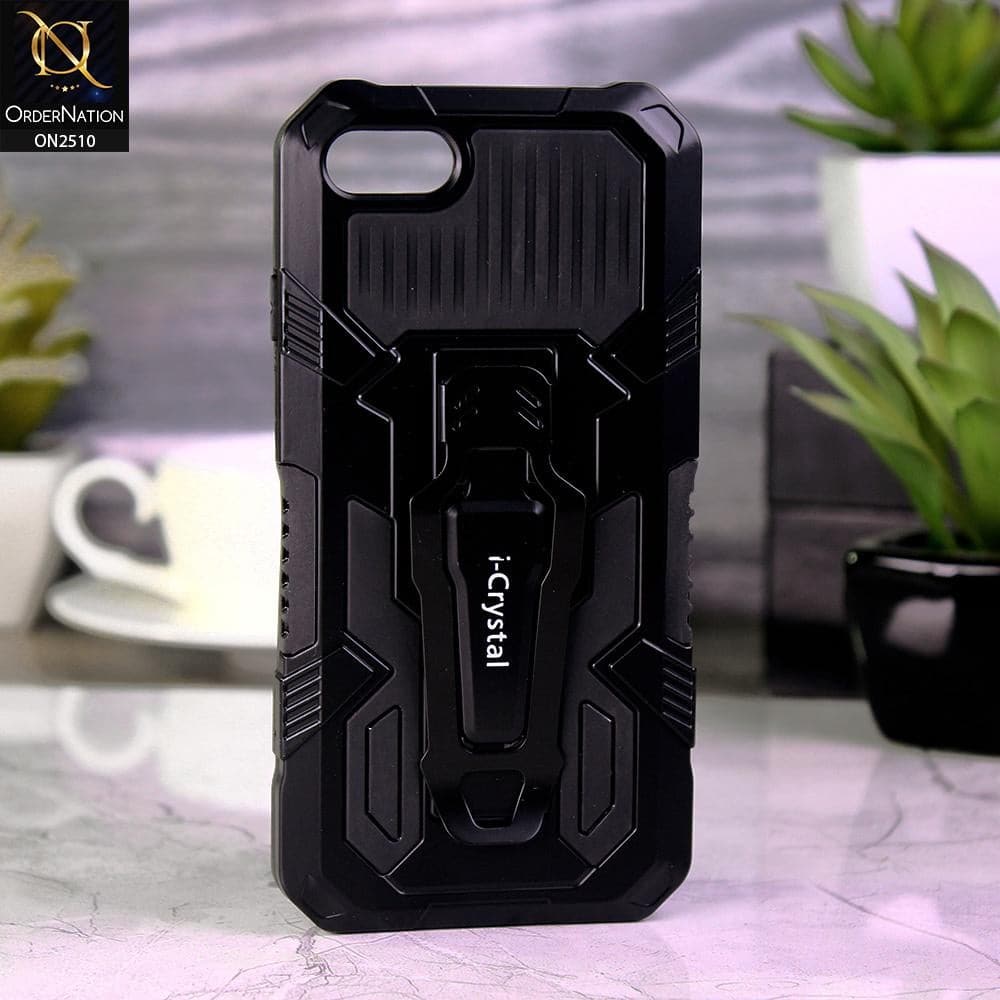 iPhone 8 / 7 Cover - Black - New Stylish Hybrid Ultra Protection Soft Case