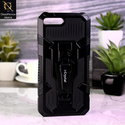 iPhone 8 Plus / 7 Plus Cover - Black - New Stylish Hybrid Ultra Protection Soft Case