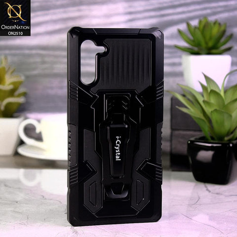 Samsung Galaxy Note 10 Cover - Black - New Stylish Hybrid Ultra Protection Soft Case