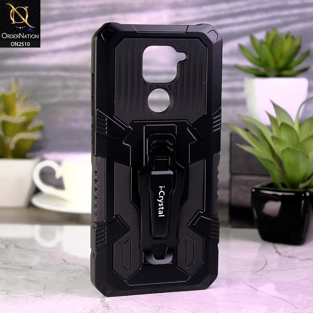 Xiaomi Redmi Note 9 Cover - Black - New Stylish Hybrid Ultra Protection Soft Case