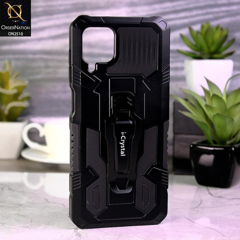 Samsung Galaxy A12 Cover - Black - New Stylish Hybrid Ultra Protection Soft Case