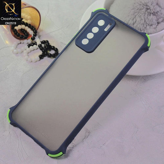 Tecno Camon 17 Pro Cover - Blue - Translucent Matte Shockproof Full Camera Protection Case