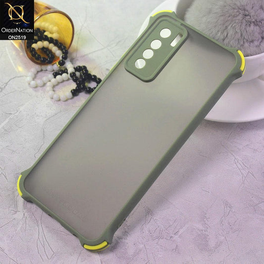 Tecno Camon 17 Pro Cover - Light Green - Translucent Matte Shockproof Full Camera Protection Case