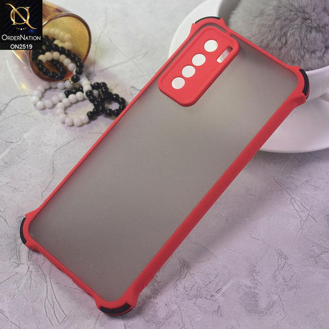 Tecno Camon 17 Pro Cover - Red - Translucent Matte Shockproof Full Camera Protection Case